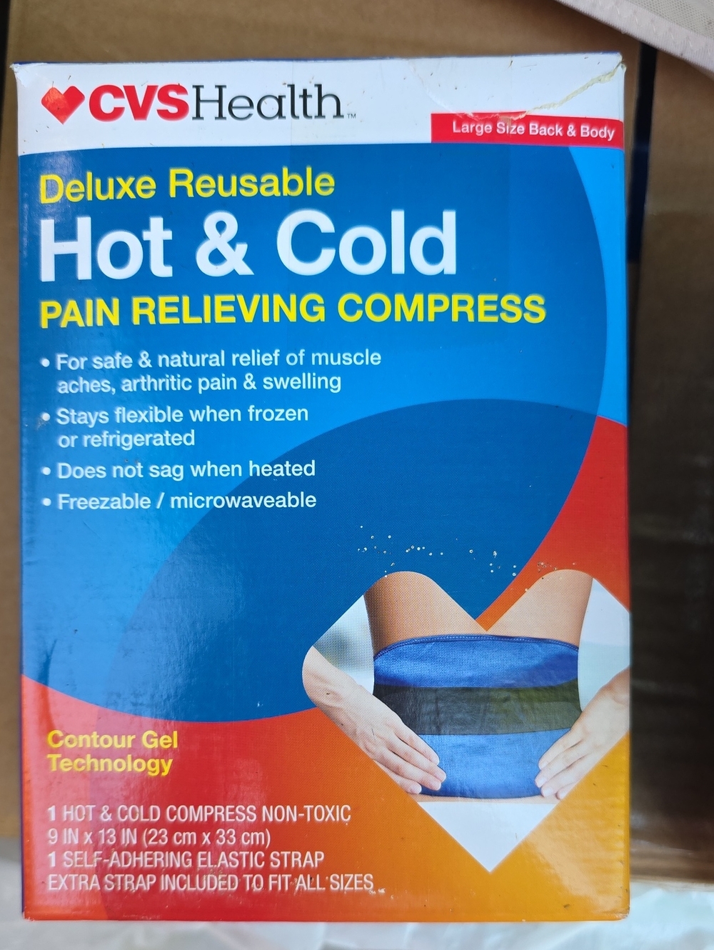 Blue Deluxe Reusable Hot & Cold Pain Relieving Compress